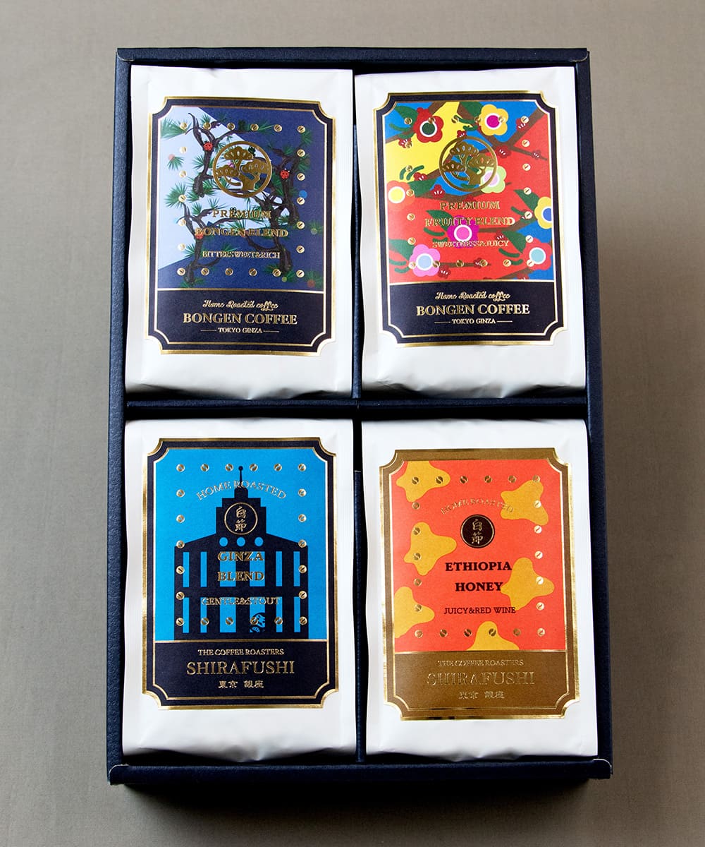 GIFT】BONGENCOFFEE 浅煎り×深煎り 4種ギフトセット